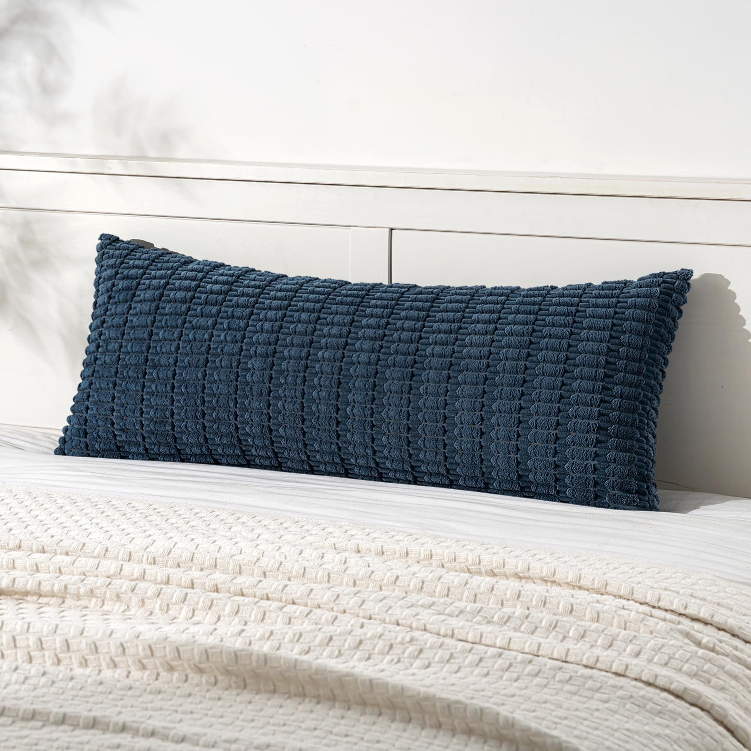 Boho Beige Throw Pillow Cover — 18" — 36" x 14" (Pack of 1)