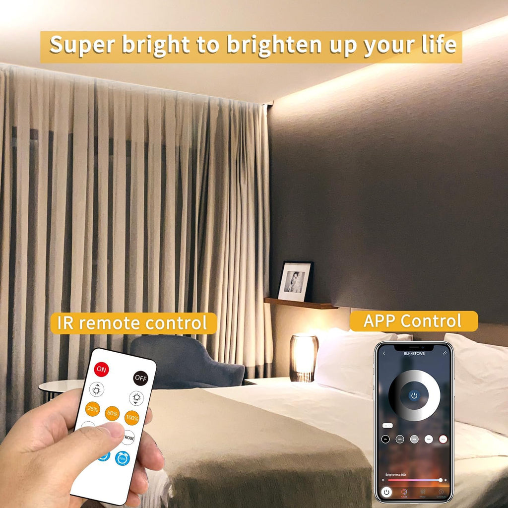 Dimmable White LED Strip Lights - View 2