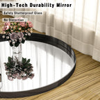 Round Black Mirror — 24" - View 3