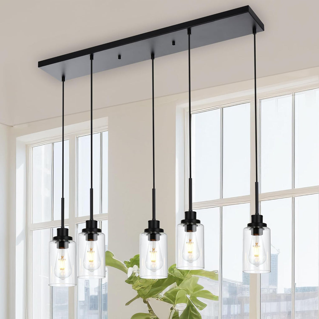 Black Chandelier — 5-Light - View 8
