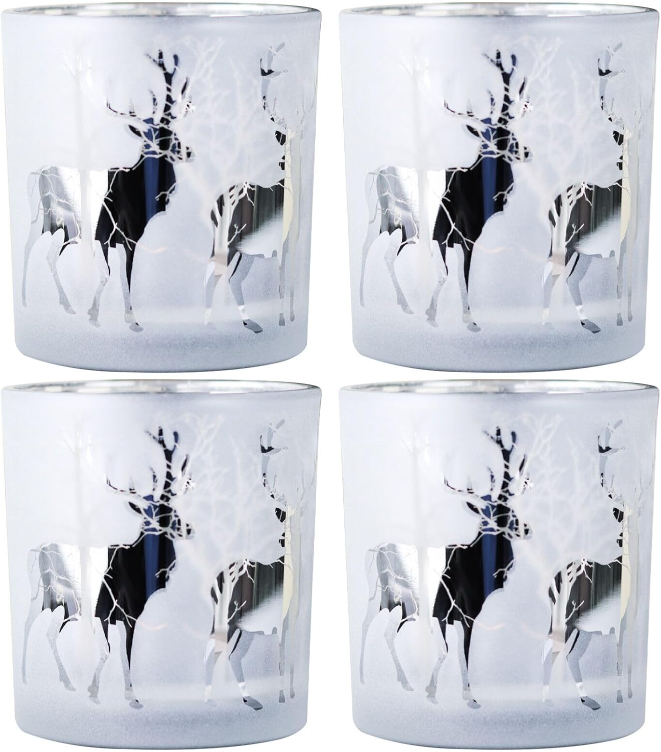 Glass Candle — Reindeer