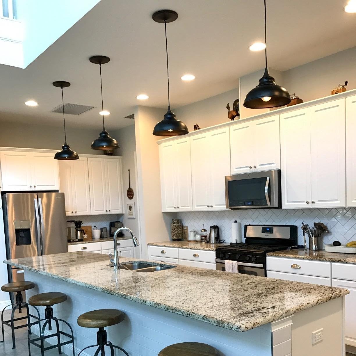 Dimmable Farmhouse Metal Pendant Light - View 2
