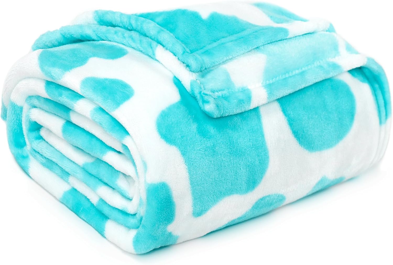 Black Throw Pillow — 80" — Cowthrowblanket-blue