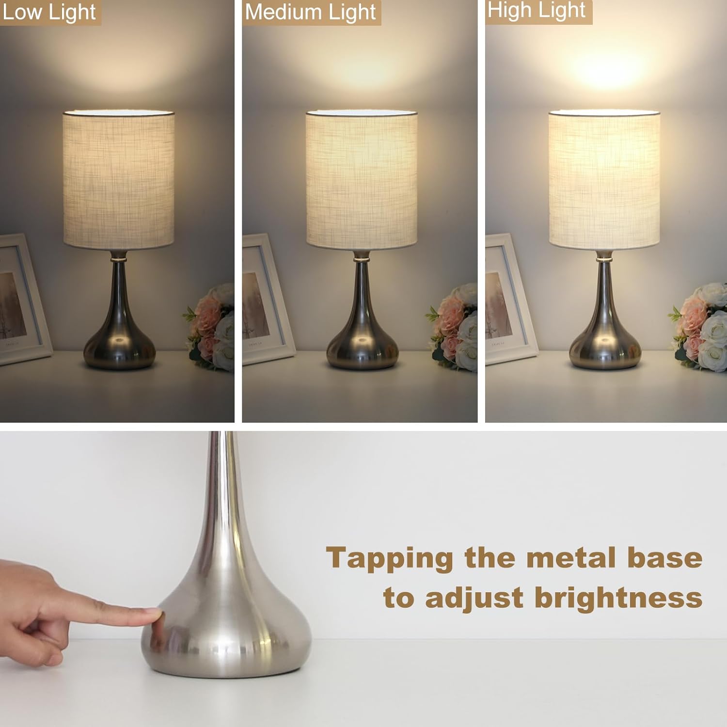 Dimmable Gold Table Lamp - View 4