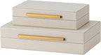 Luxe Beige Storage Basket — Set of 2 - View 8