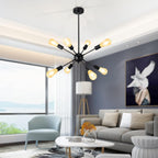 Adjustable Modern Black Chandelier - View 4