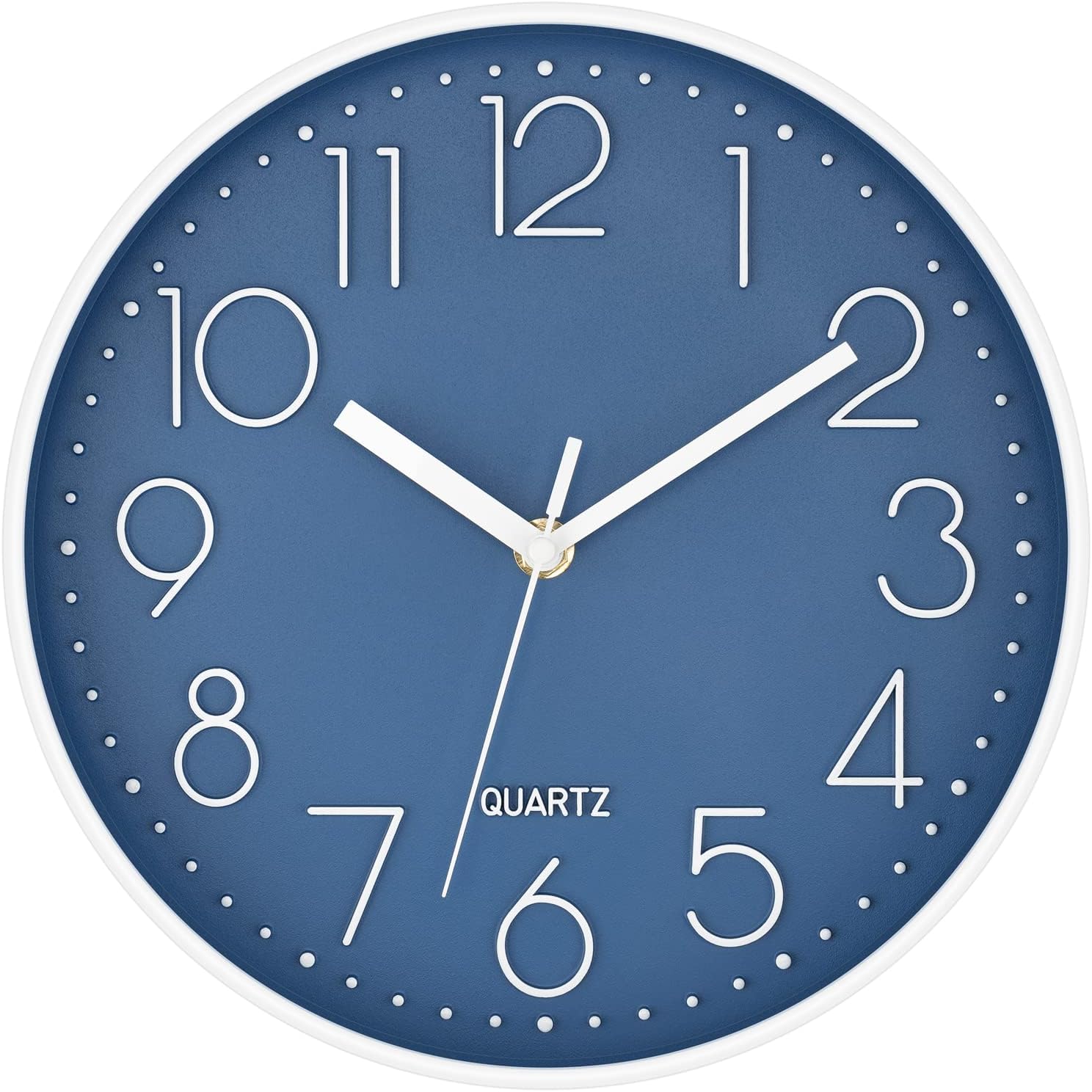 Battery Operated Luxe Beige Wall Clock — 14" — Cerulean
