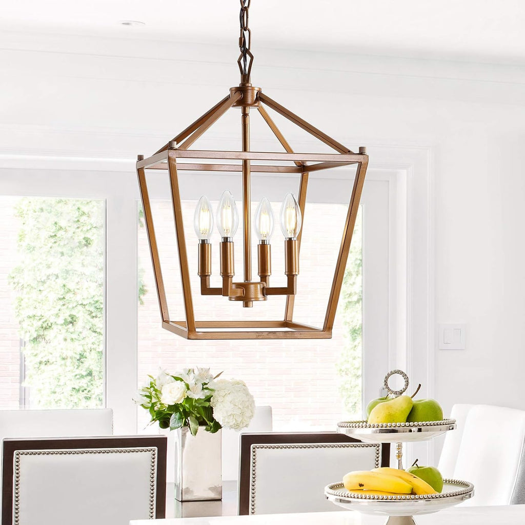 Antique Farmhouse Gold LED Bulb — 4-Light - View 2
