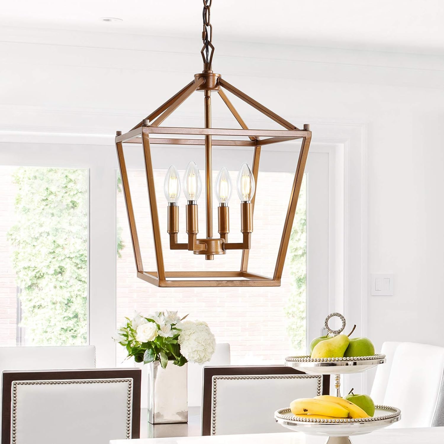 Antique Farmhouse Gold LED Bulb — 4-Light - View 2