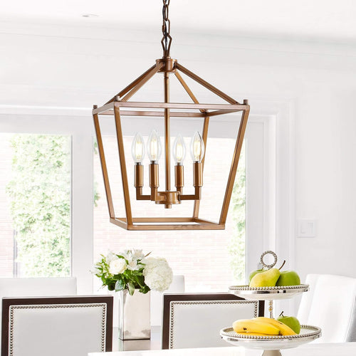 Antique Farmhouse Gold LED Bulb — 4-Light - View 2