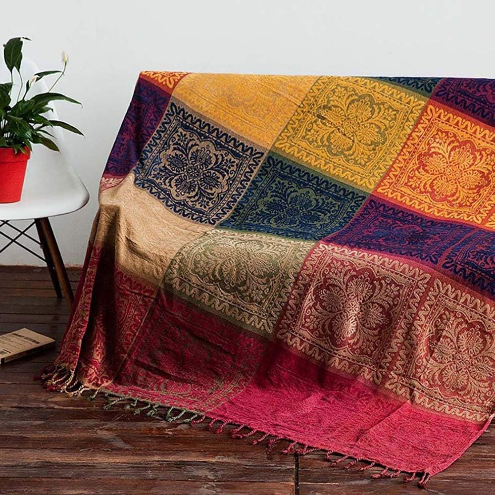 Chenille Boho Black Throw Pillow — 60x75 - View 2