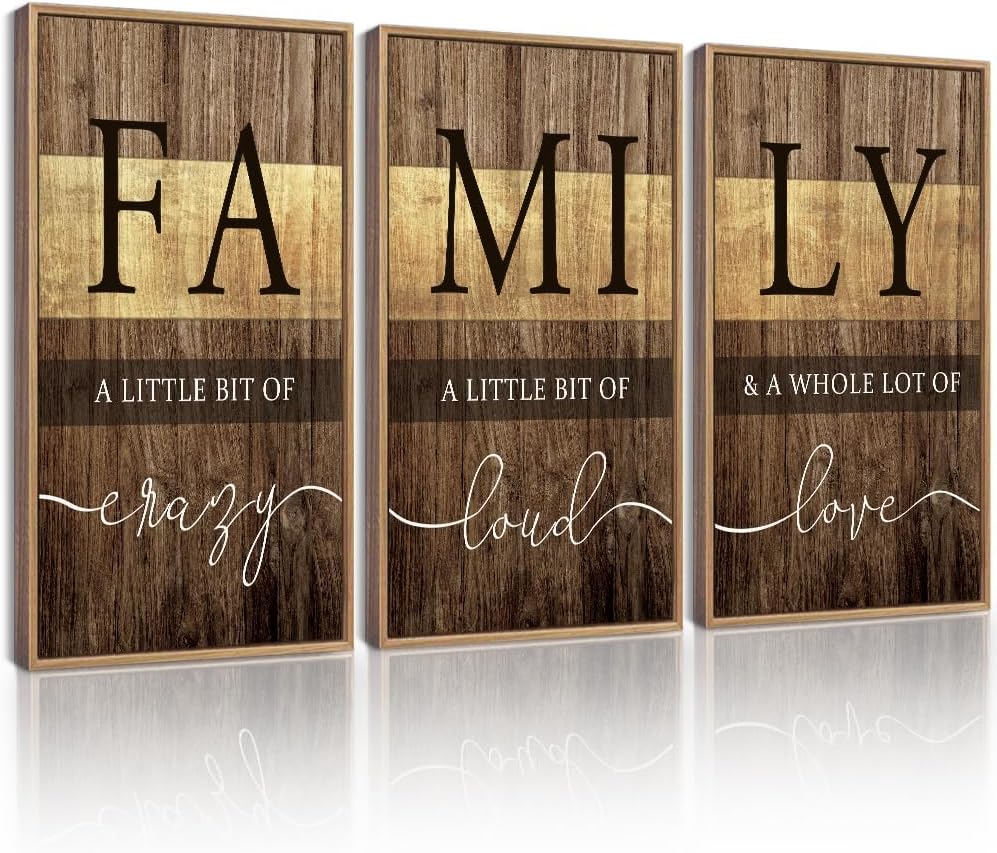 Framed Farmhouse Black Wall Decor — 16x24 — Farmhouse Family