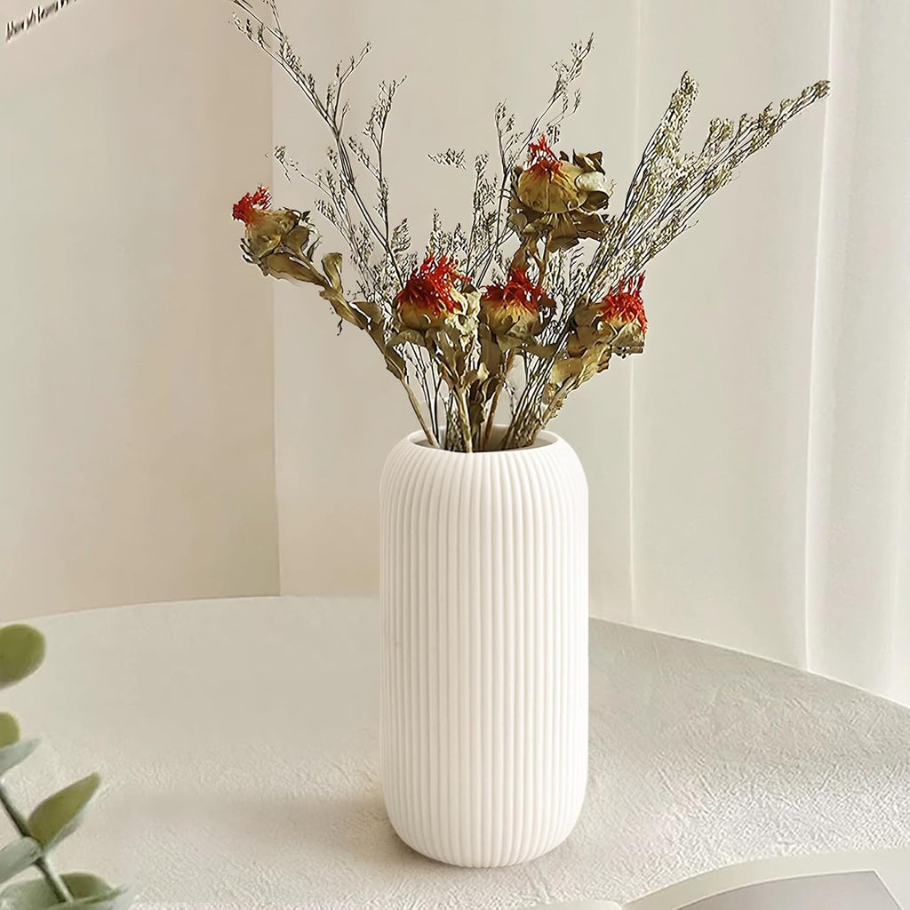 Farmhouse Beige Flower Vase - View 2