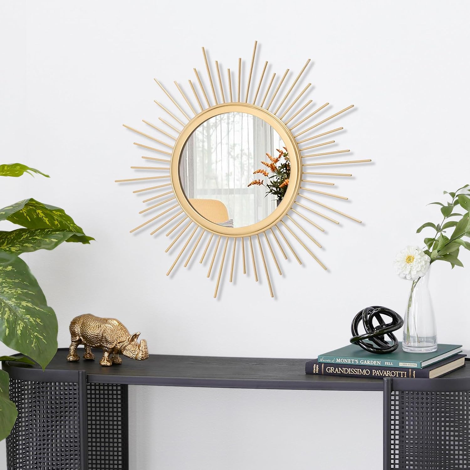 Round Luxe Black Mirror — 16" - View 2