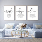 Framed Boho Blue Wall Art Print — 24" — 16x24 Inch Unframed