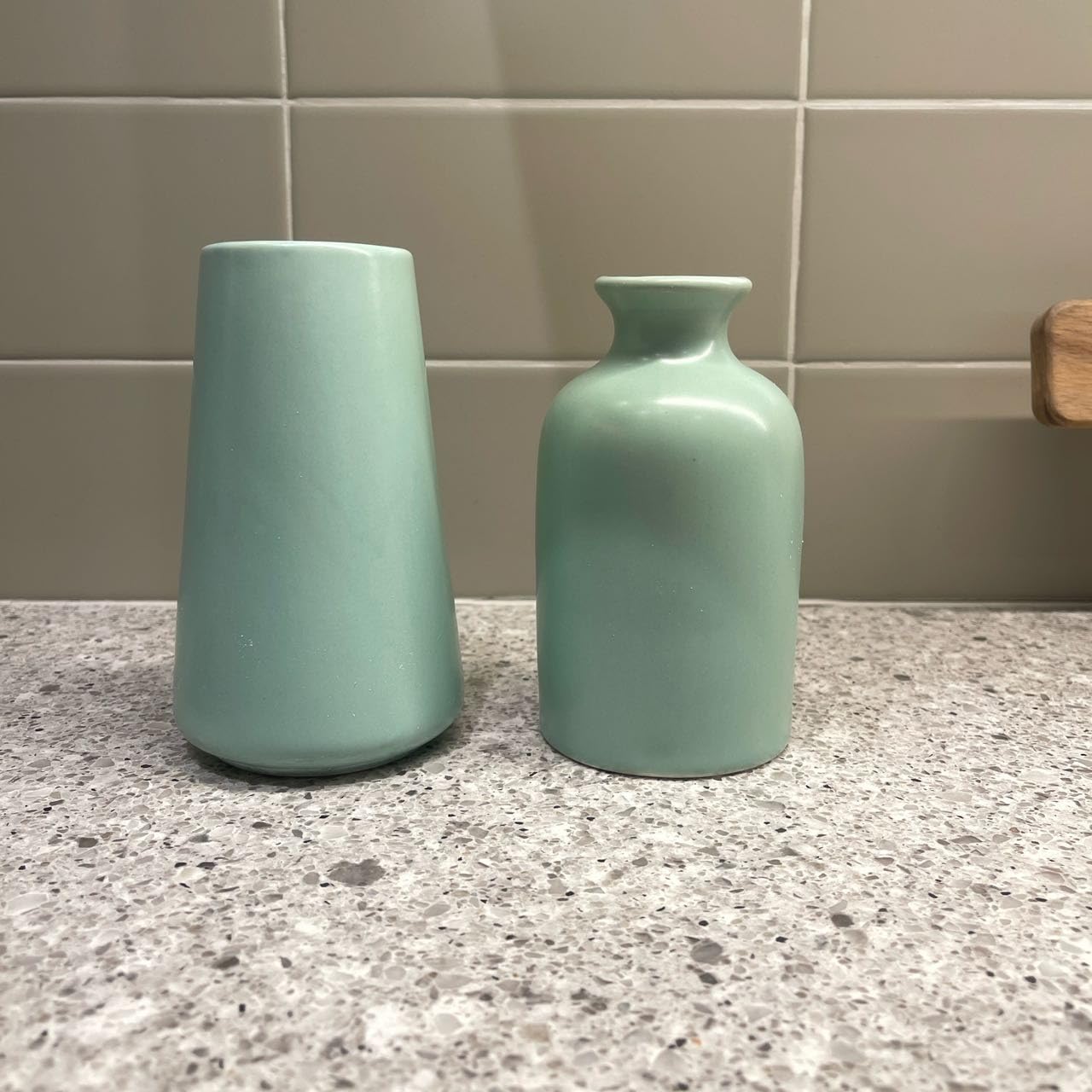 Farmhouse Blue Vase — Set of 2
