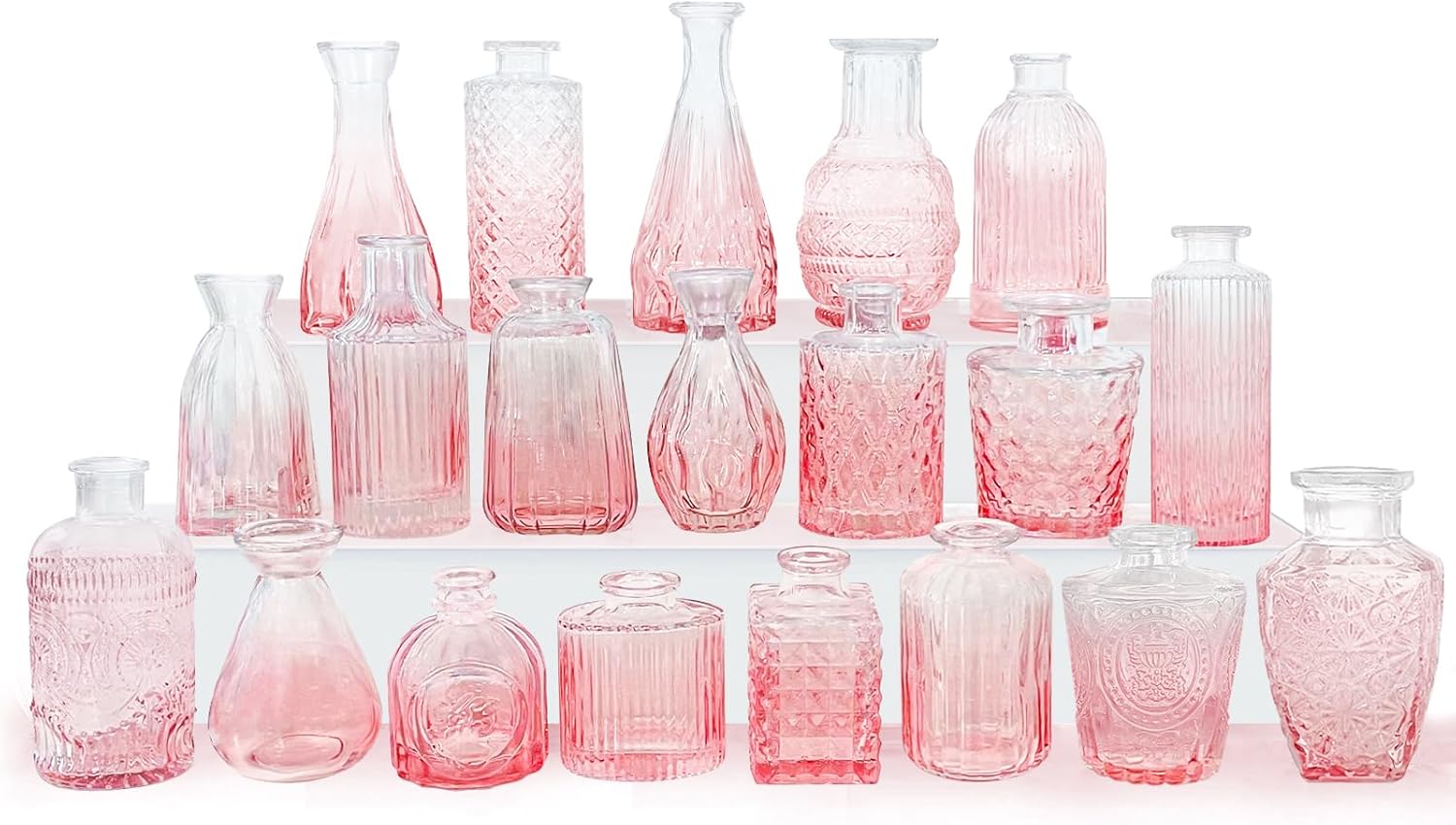 Vintage Farmhouse Black Vase — Pink 20
