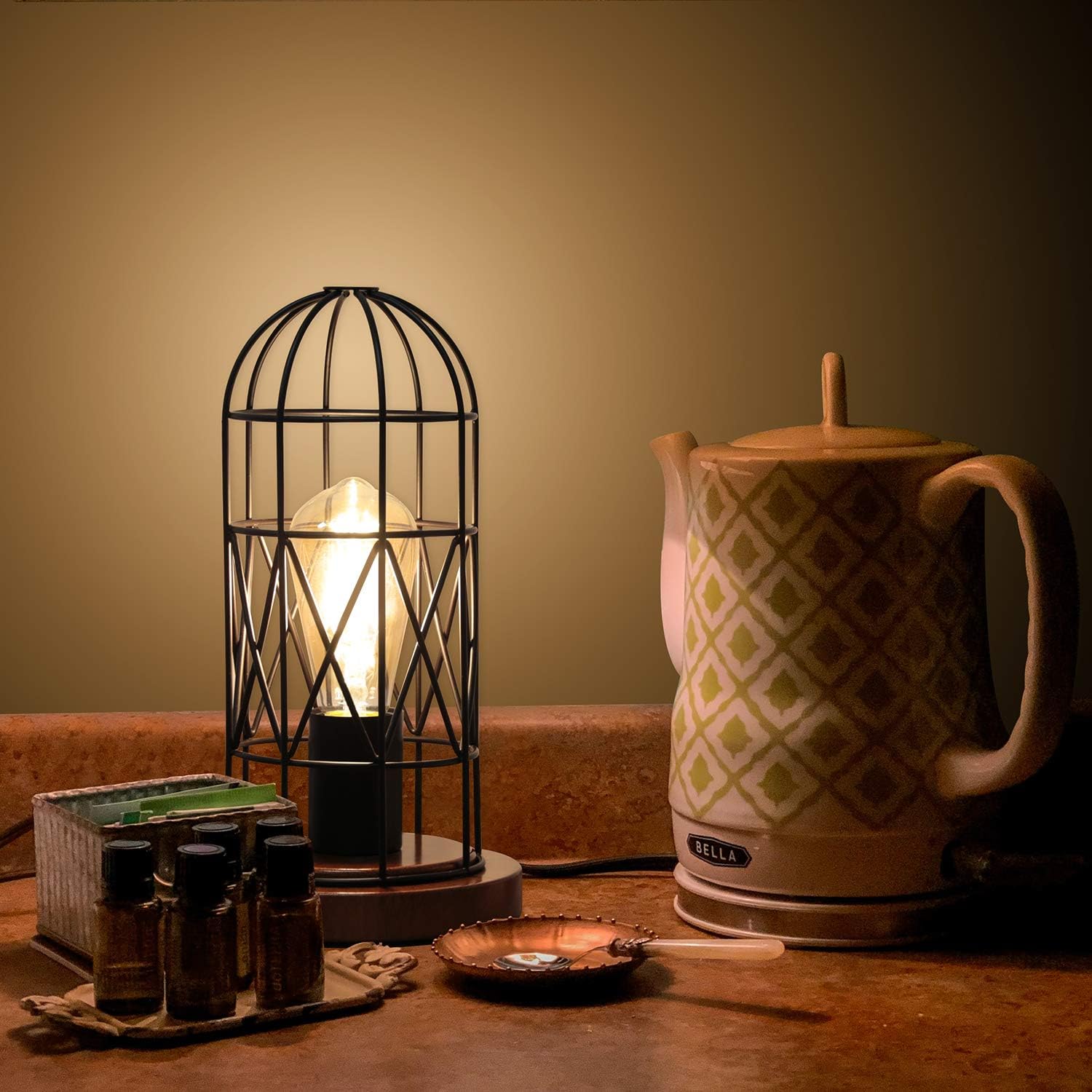 Dimmable Black Bedside Lamp - View 7