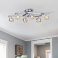 Luxe Metal Chandelier — 6-Light