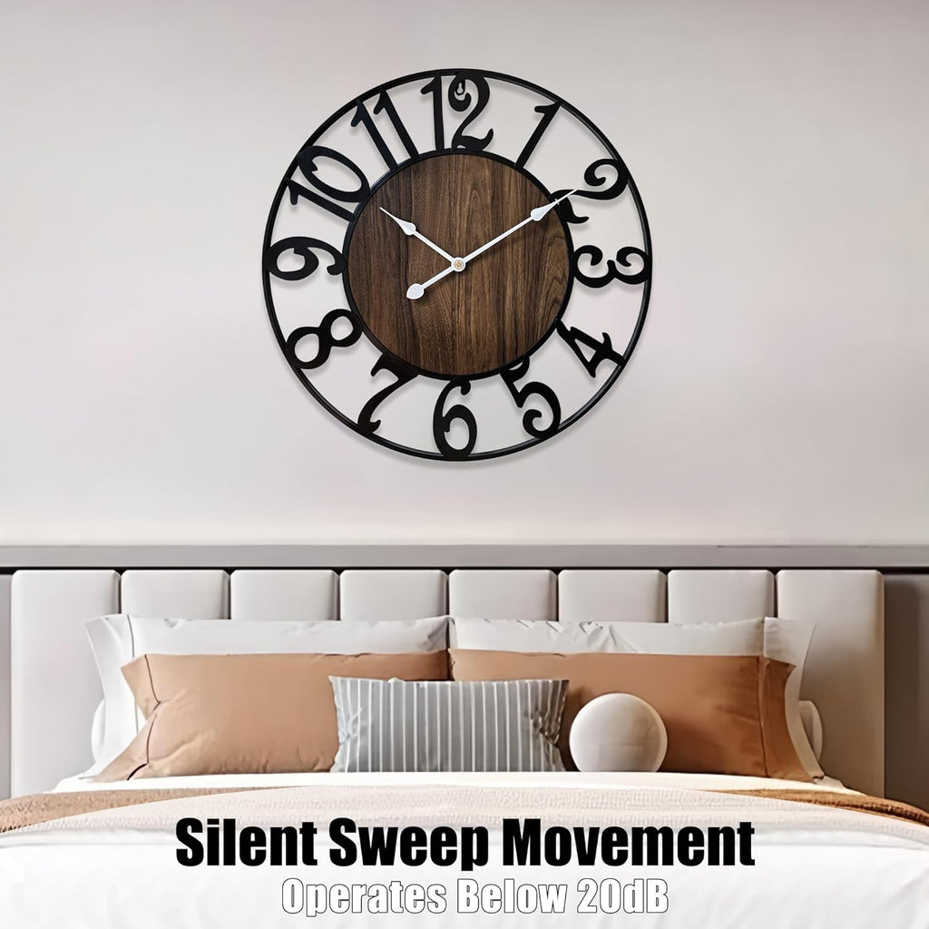 Battery Operated Farmhouse Metal Wall Decor — 24" - View 2