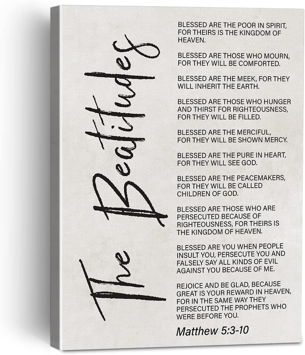 Beige Framed Wall Art — Bible Verse Gifts 01
