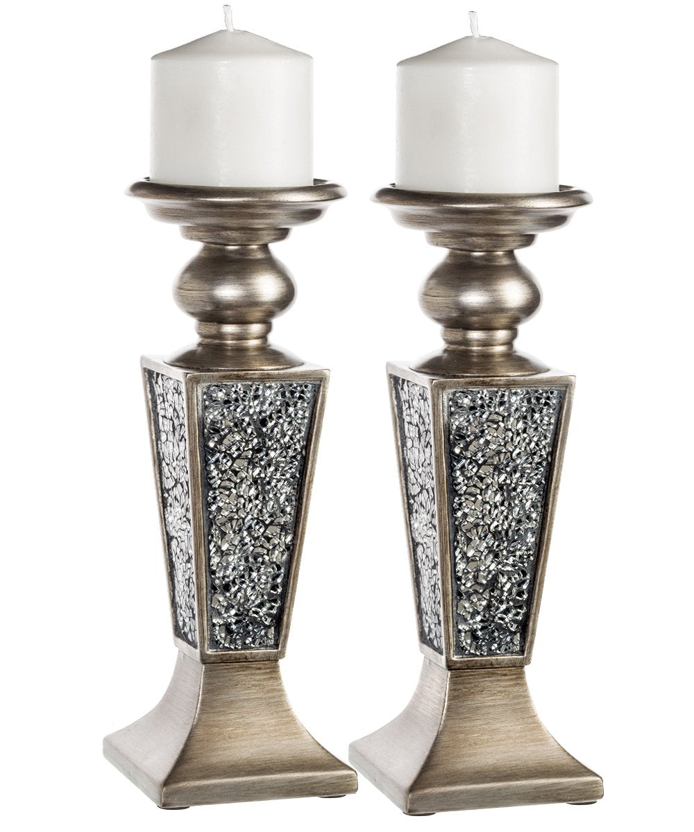 Wax Pillar Candle — Set of 2