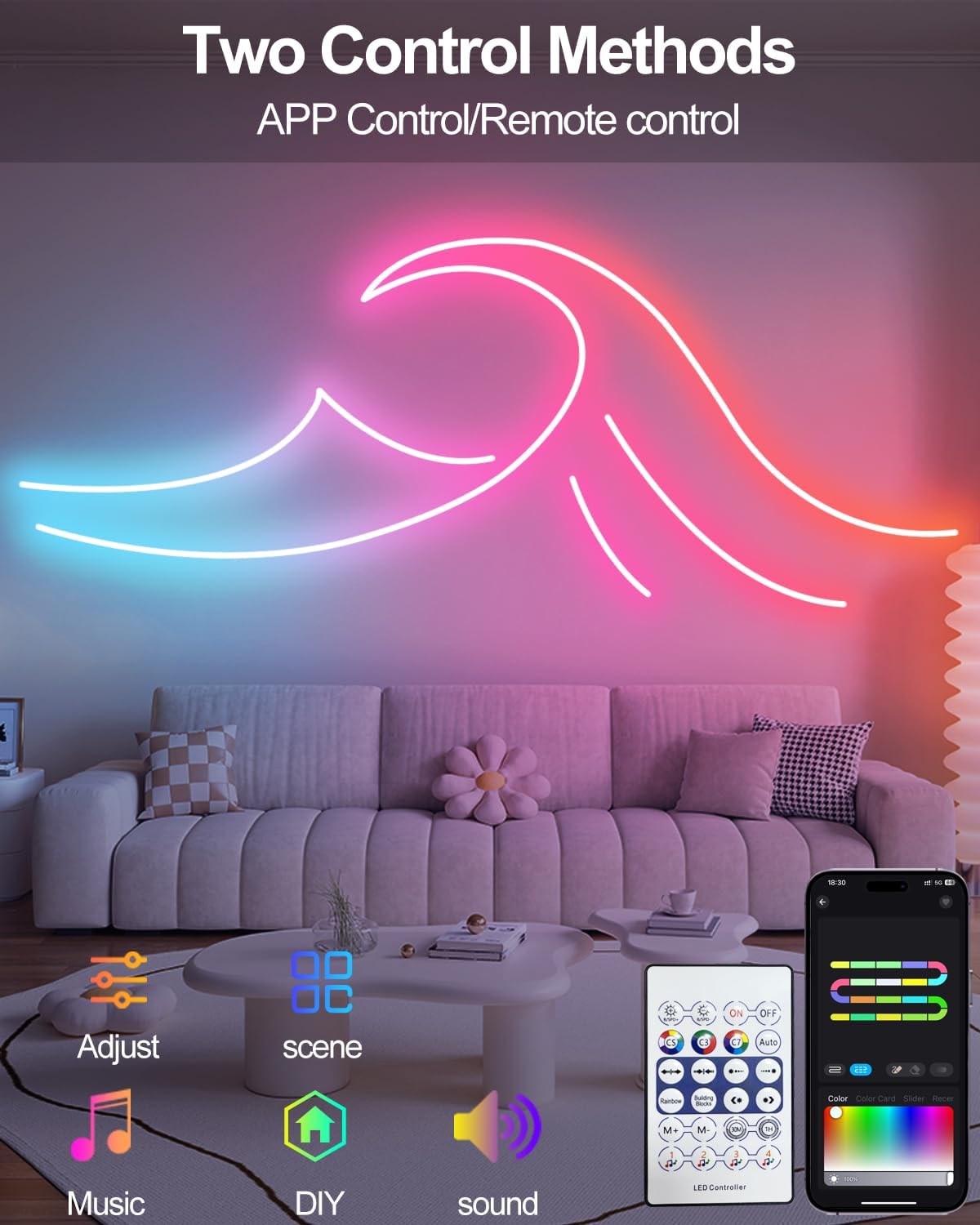 USB Rattan LED Strip Light - View 2