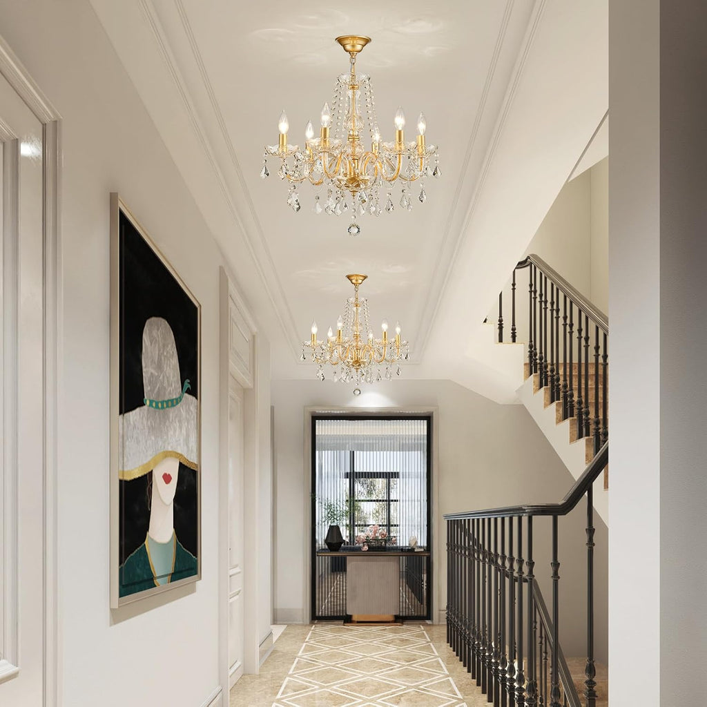 Adjustable Luxe Black Chandelier — 27" - View 8