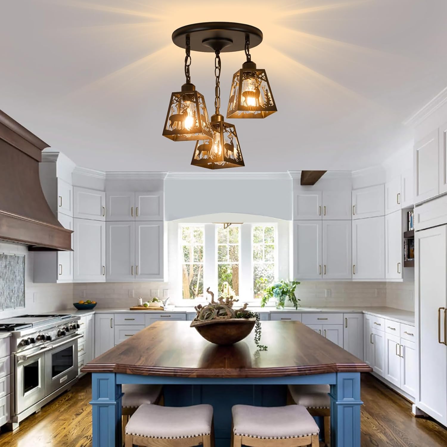 Farmhouse Metal Pendant Light - View 5