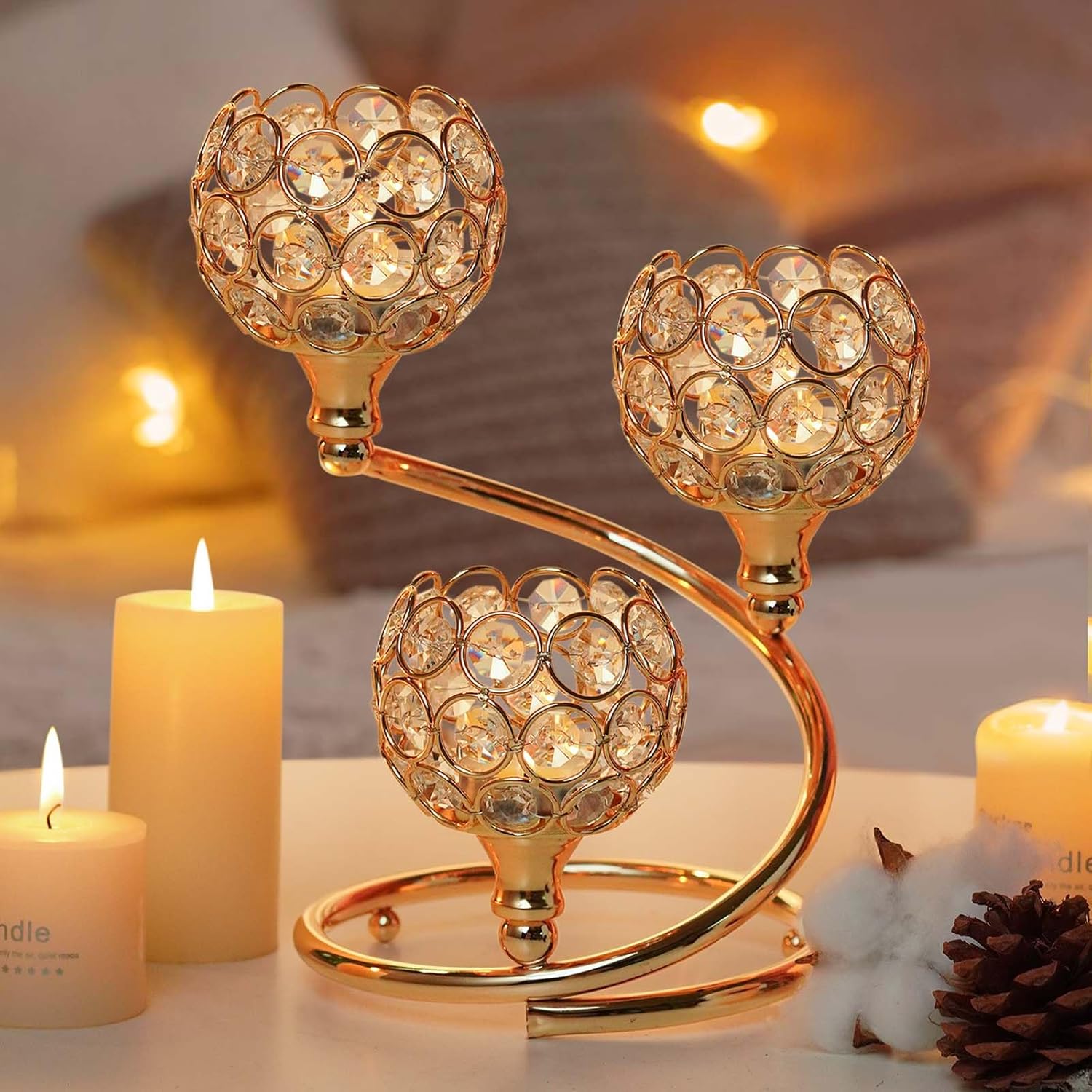 Luxe Black Candle — Set of 2 - View 7
