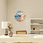 Battery Operated Blue Wall Clock — 12" - View 4