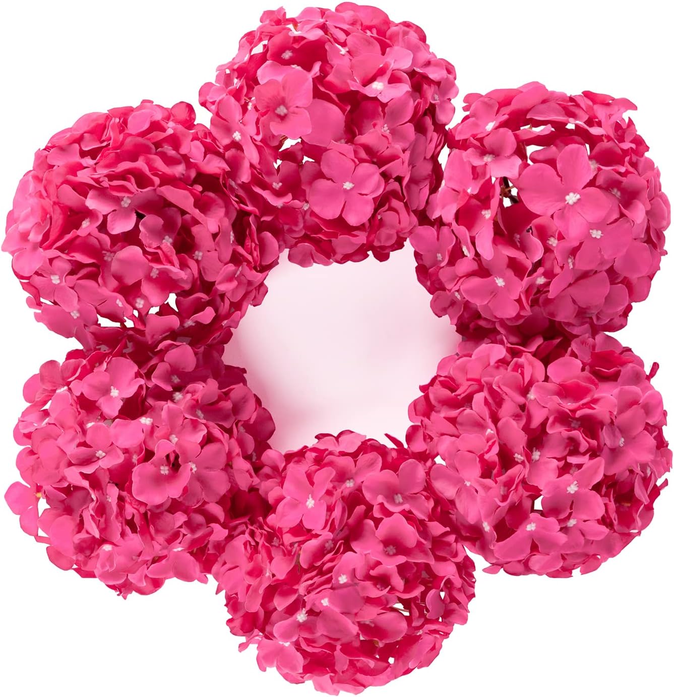 Beige Artificial Flowers — Set of 6 — Fuchsia
