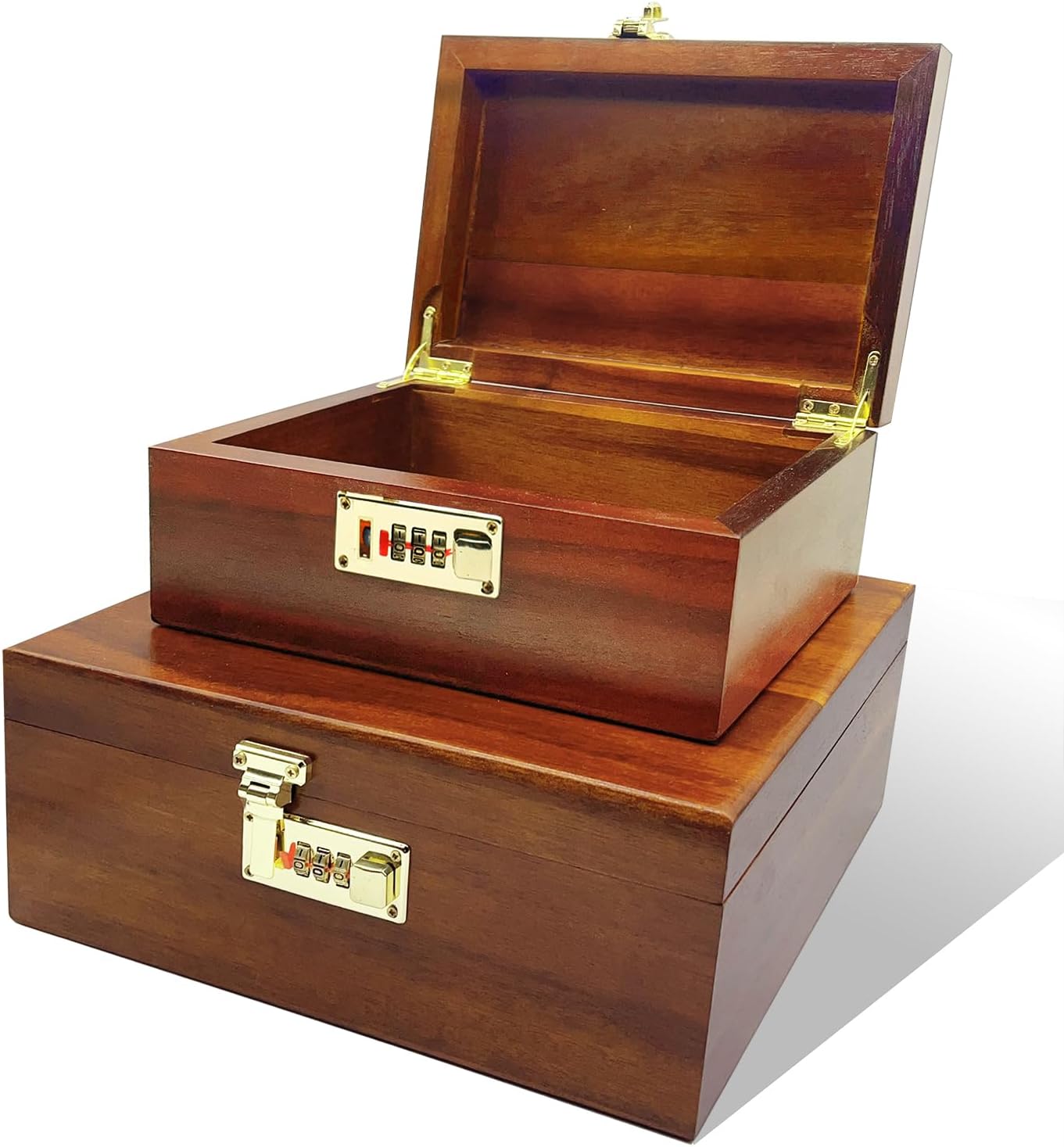 Wood Storage Basket — Code Lockb 2pcs