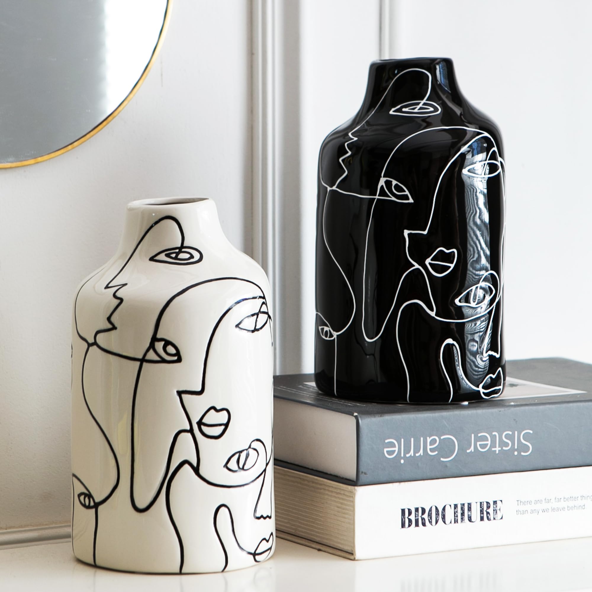 Modern Black Flower Vase