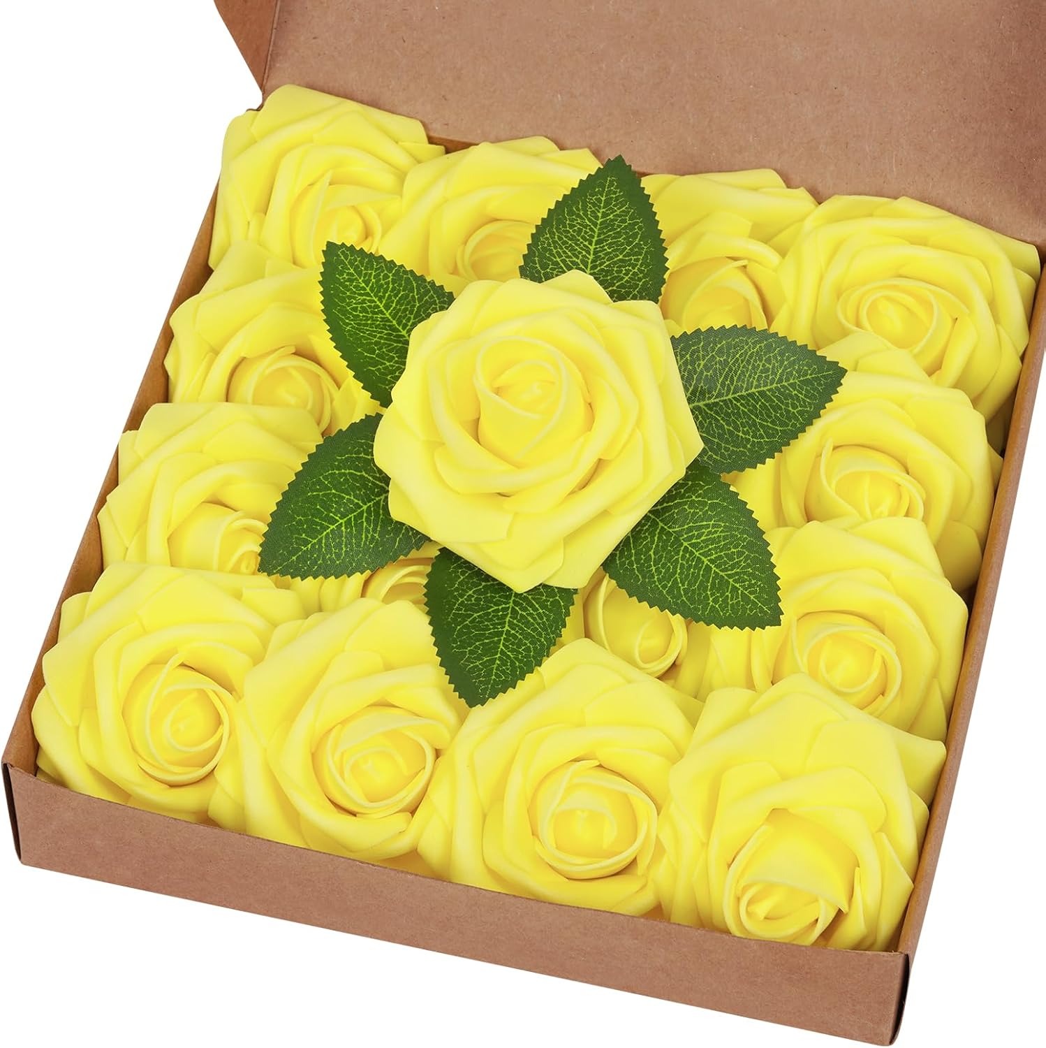 Black Artificial Flowers — Yellow