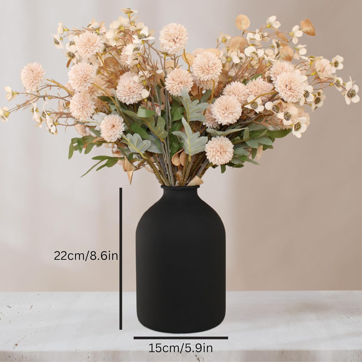Modern Black Vase - View 5