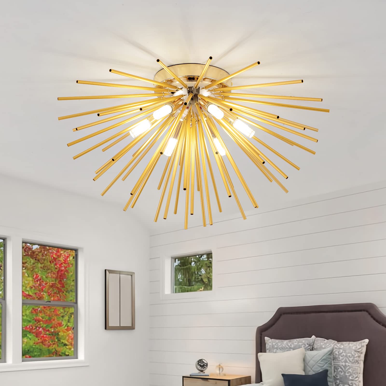 Luxe Black Chandelier — 6-Light