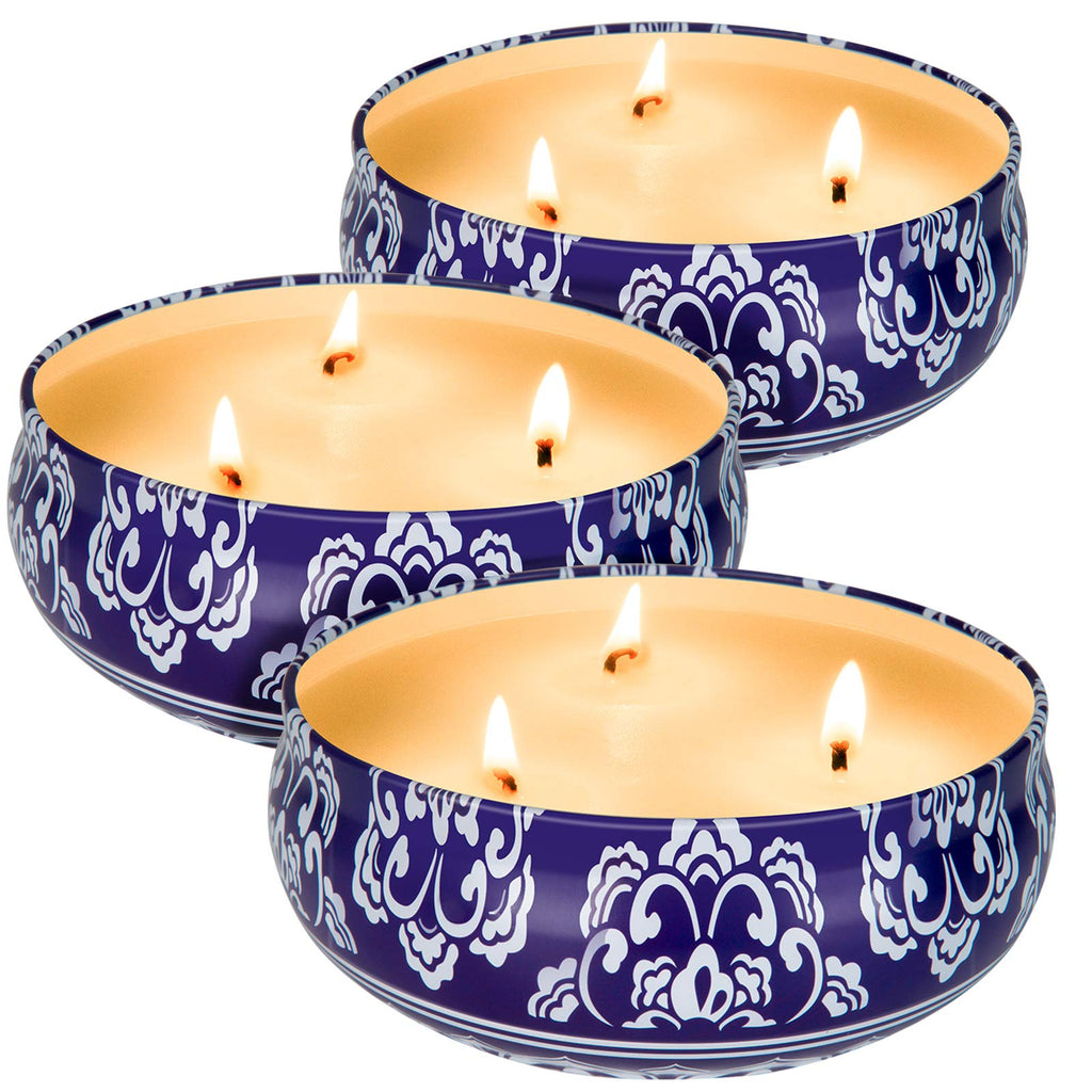 Soy Wax Blue Scented Candle
