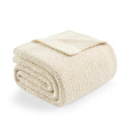 Knit Beige Throw Pillow — 50"