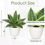 Modern Black Artificial Plant — 9" - View 2