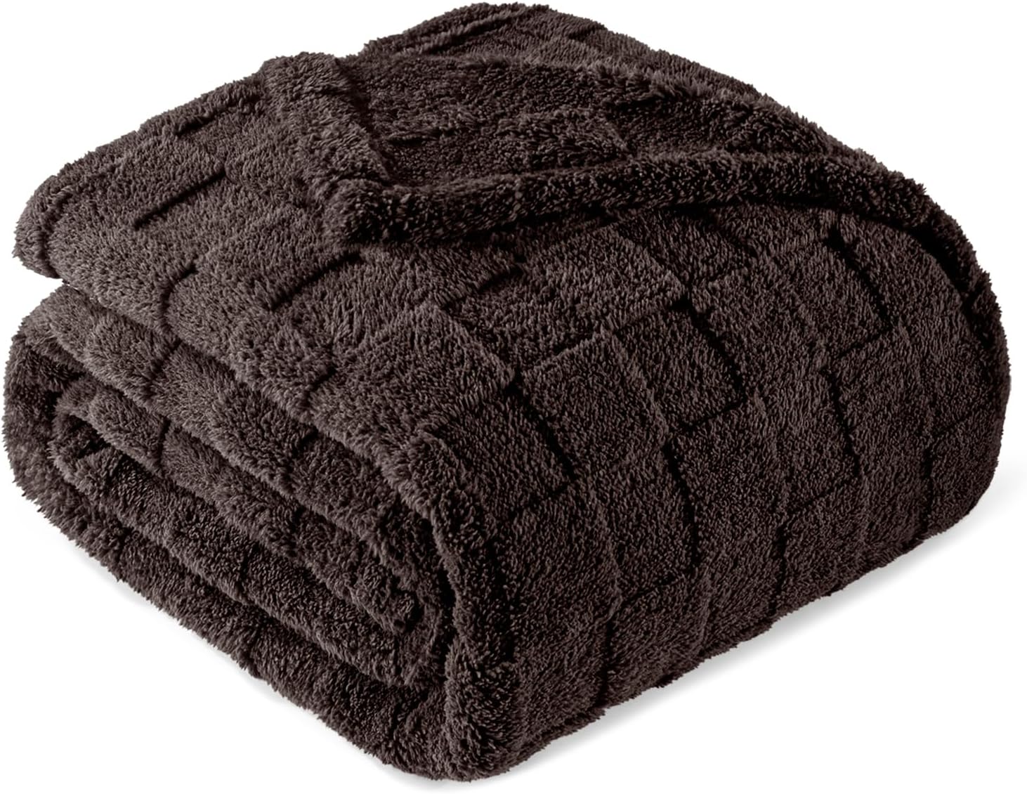 Black Throw Pillow — 50" — Coffee