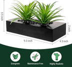 Rectangular Black Faux Plant — 10" - View 5