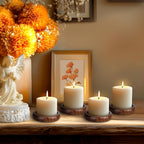 Farmhouse Black Pillar Candle — Set of 4 - View 4