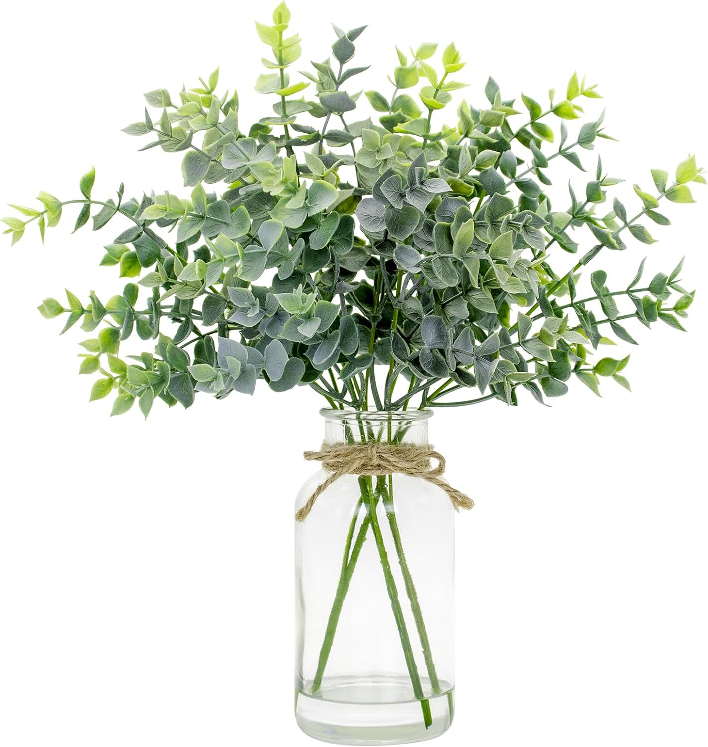 Farmhouse Glass Artificial Plant — 14" - View 8