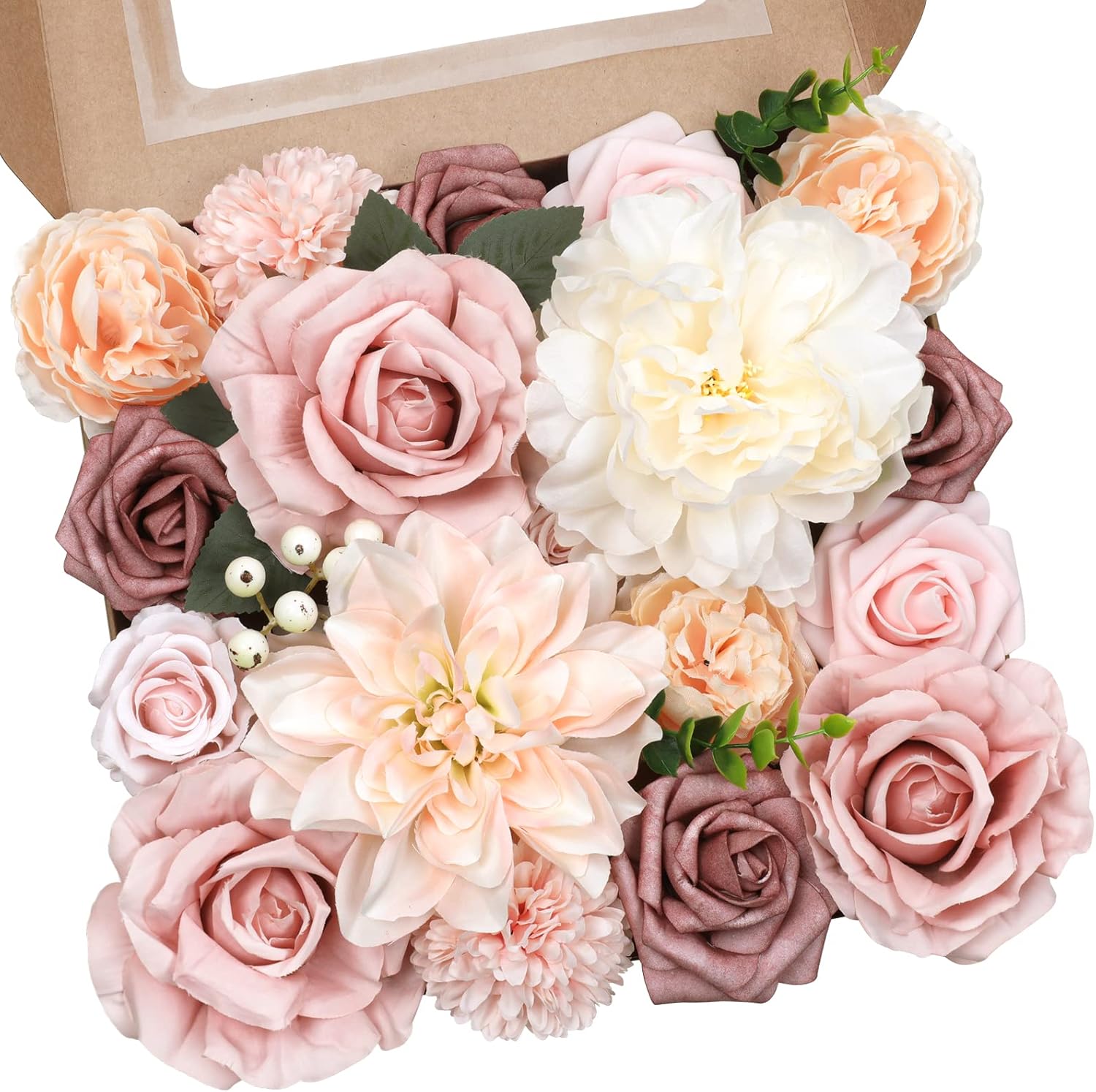 Blue Artificial Plant — Blush Champagne