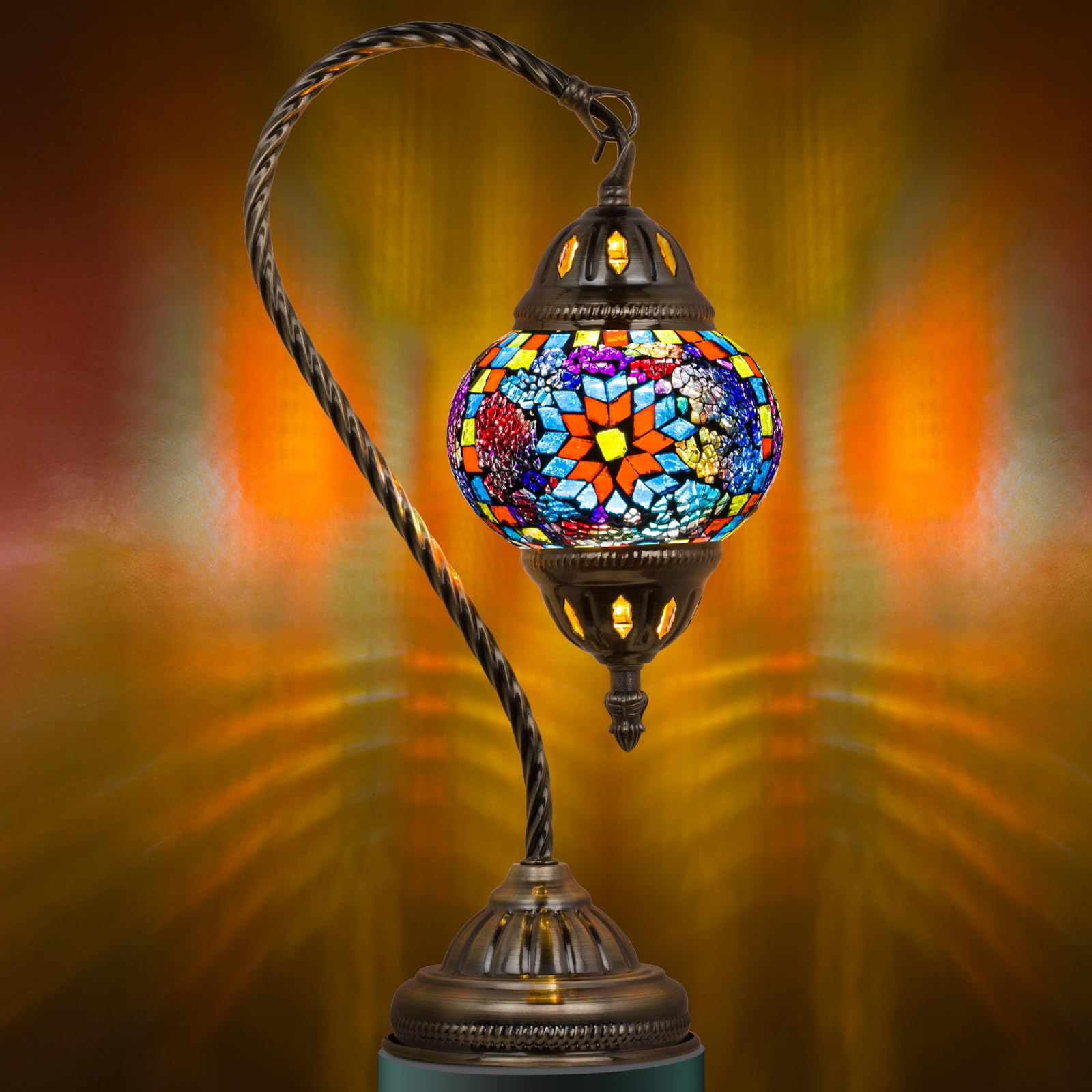 Vintage Blue Table Lamp