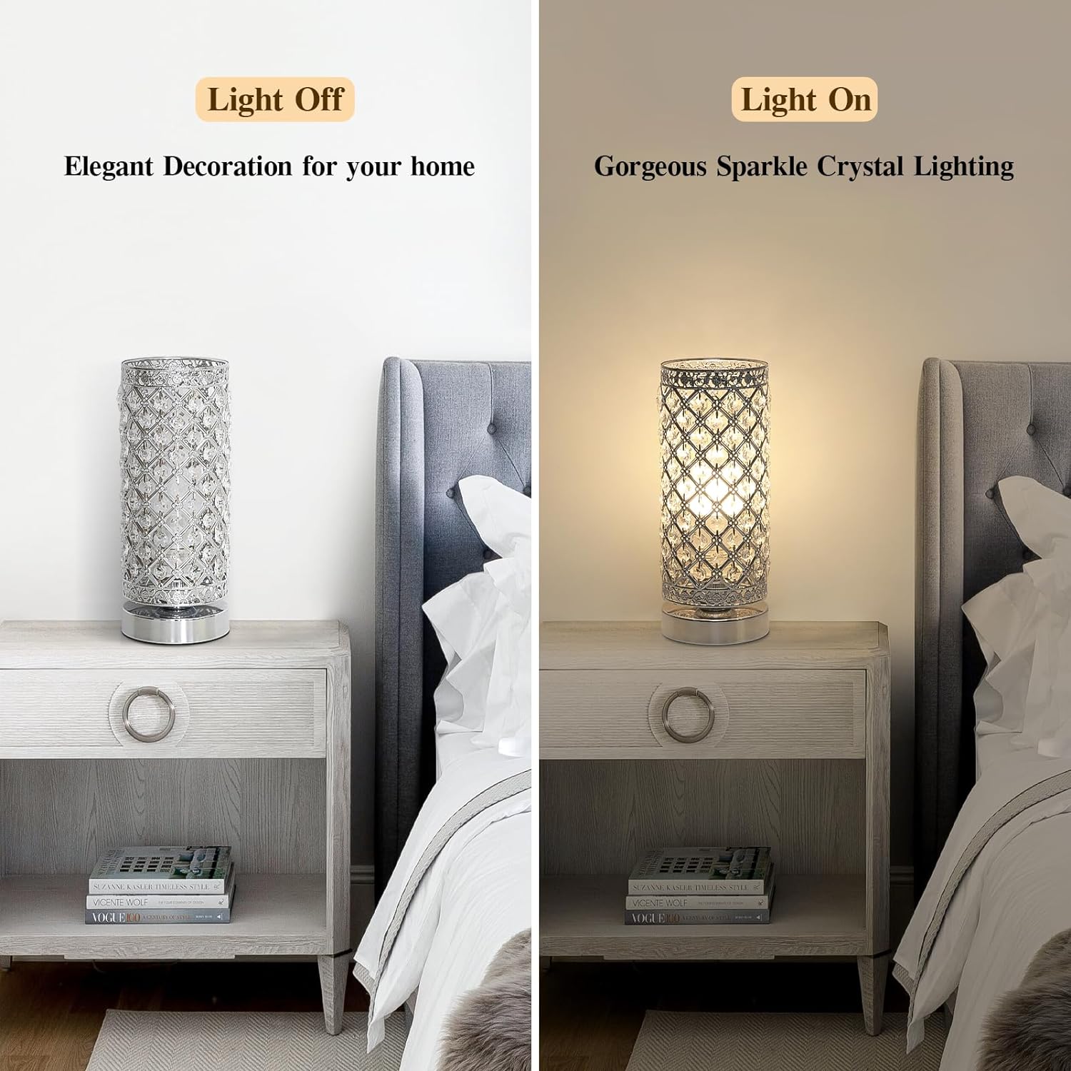 Dimmable Luxe Glass Desk Lamp - View 2