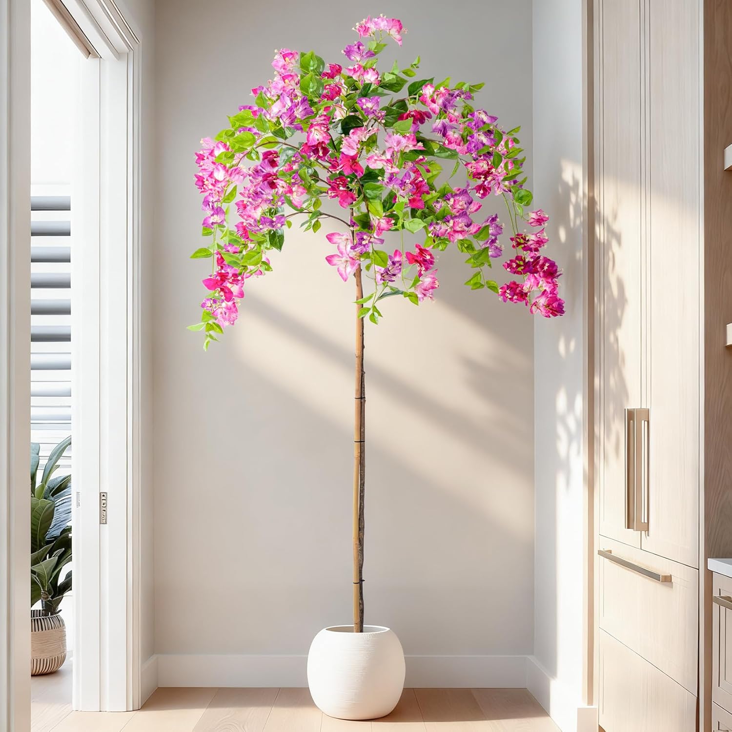 Pink Artificial Plant — Hanging Purple