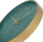 Battery Operated Luxe Black Wall Clock — 12" - View 6