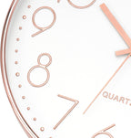 Battery Operated Luxe Beige Wall Clock — 12" - View 6